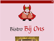Tablet Screenshot of bistrobijons.nl